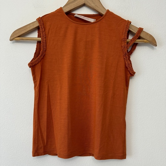 Valentino Roma Classic Orange Hue Tank Top Size XS - Picture 1 of 7